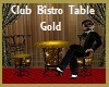 Club Bistro Table Gold