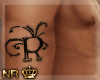 N | Tattoo letter R