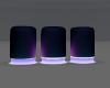 NEON PURPLE STOOLS