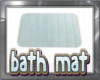 blue bath mat