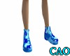 Bright Blue Camo Shoes