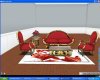 regal red sofa set
