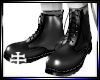 grey combat boots