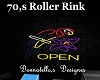 roller rink neon art
