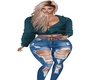 4394 Blue Hoodie outfit