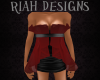 Black/Red Sheer Dress