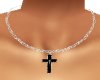 [cO]Black Cross Necklace