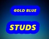 GOLD BLUE STUDS