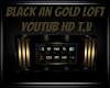 Black  An Gold UTub T.V