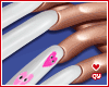 Pink Heart Nails XL