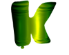 Ballon letter K