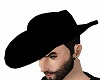 sombrero negro terciopel
