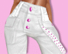 Pink Button Cargo Pants