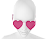 Hearts Glasses Pink