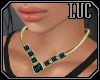 [luc] necklace g aqua