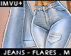 ! flare jeans . M
