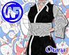Black White Kimono