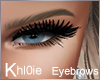 K blonde lux eye brows