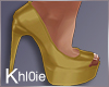 K NYE gold heels