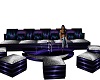 Blue violet couch sofa'