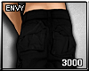 [3k]Black Cargo Shorts