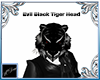 Evil Black Tiger Head