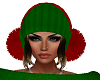 FG~ Red/Green Hat w/hair