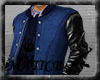 [M]Blue Varsity Jacket