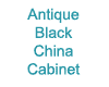 Antique Black Cabinet A