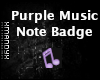 Purple Music Note Badge2