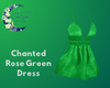 Chanted Rose Green Dress