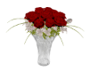 Vase Flowers red