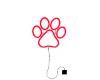 Rave Paw Neon Sign