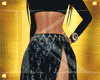 [k]SheerMaxi Skirt Black