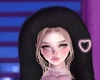 Add+ Fur Hood Up Black
