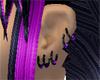 Purple/Black earrings