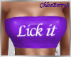 Lick it Tube Top Purple