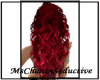 red ombre curls