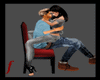 passion chair kissing an