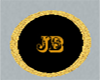 JB gold initials