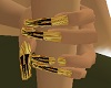 Long gold Talon nails