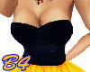 (B4) Yellow/blk Dress