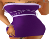 {D}Purple Mini Dress