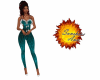 new years teal jumpsuit