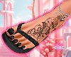 black flip flops e