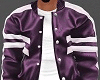 +LEATHER JKT PURPLE+