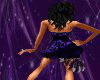 blue/purple ruffle dress