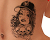 Bad Girl Belly Tattoo