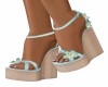 Spring Floral Wedges