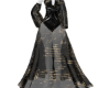 vestido negro largo